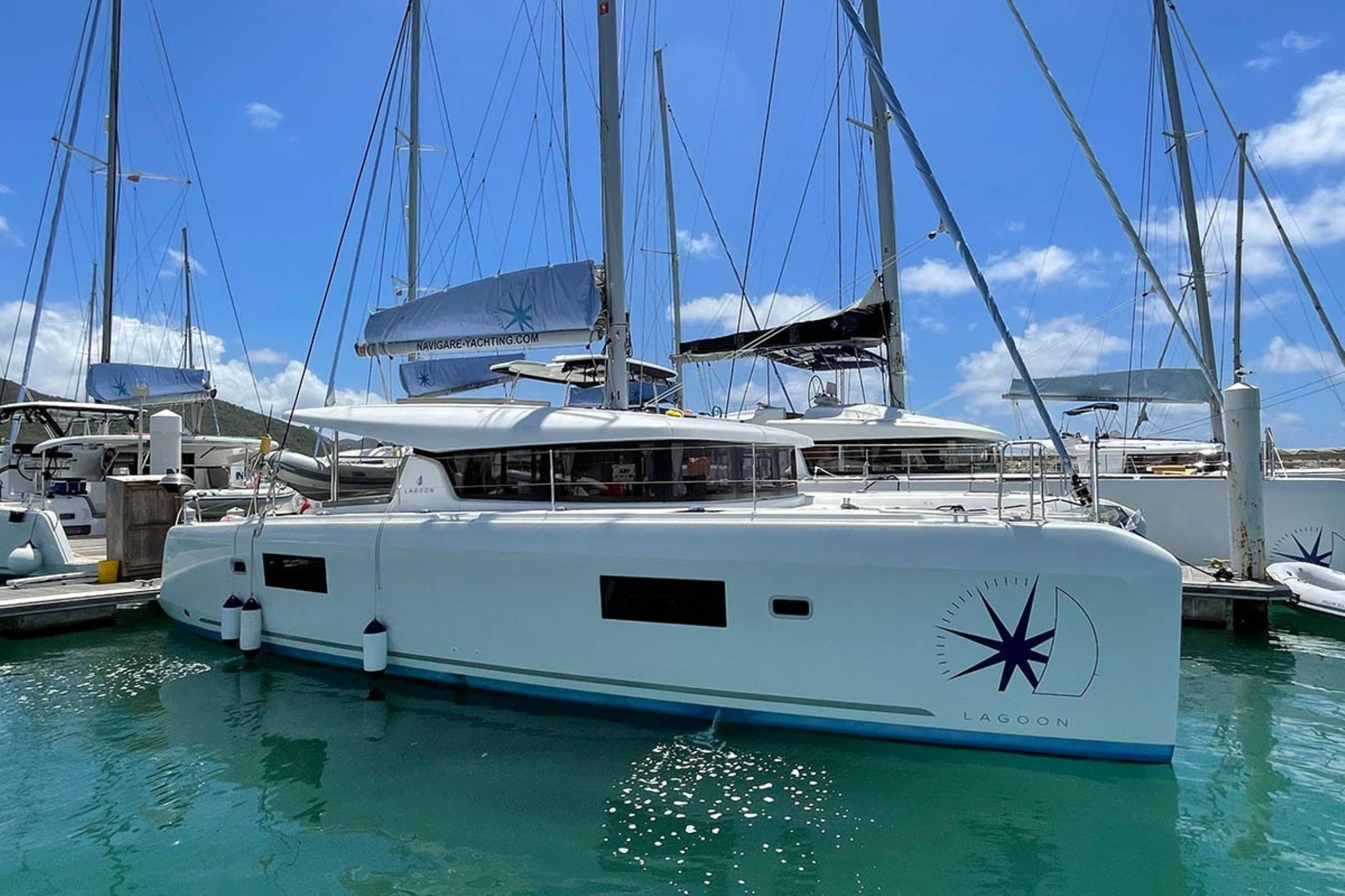lagoon-42-with-navigare-logo-docked